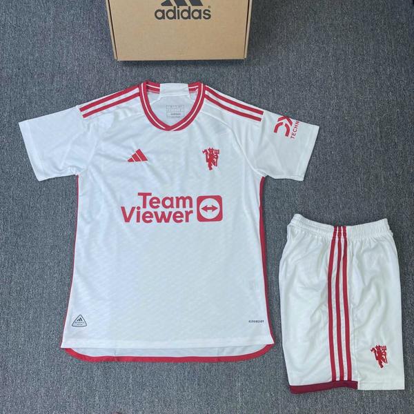 [SALE] PLAYER MU sân khách màu trắng đỏ 23/24