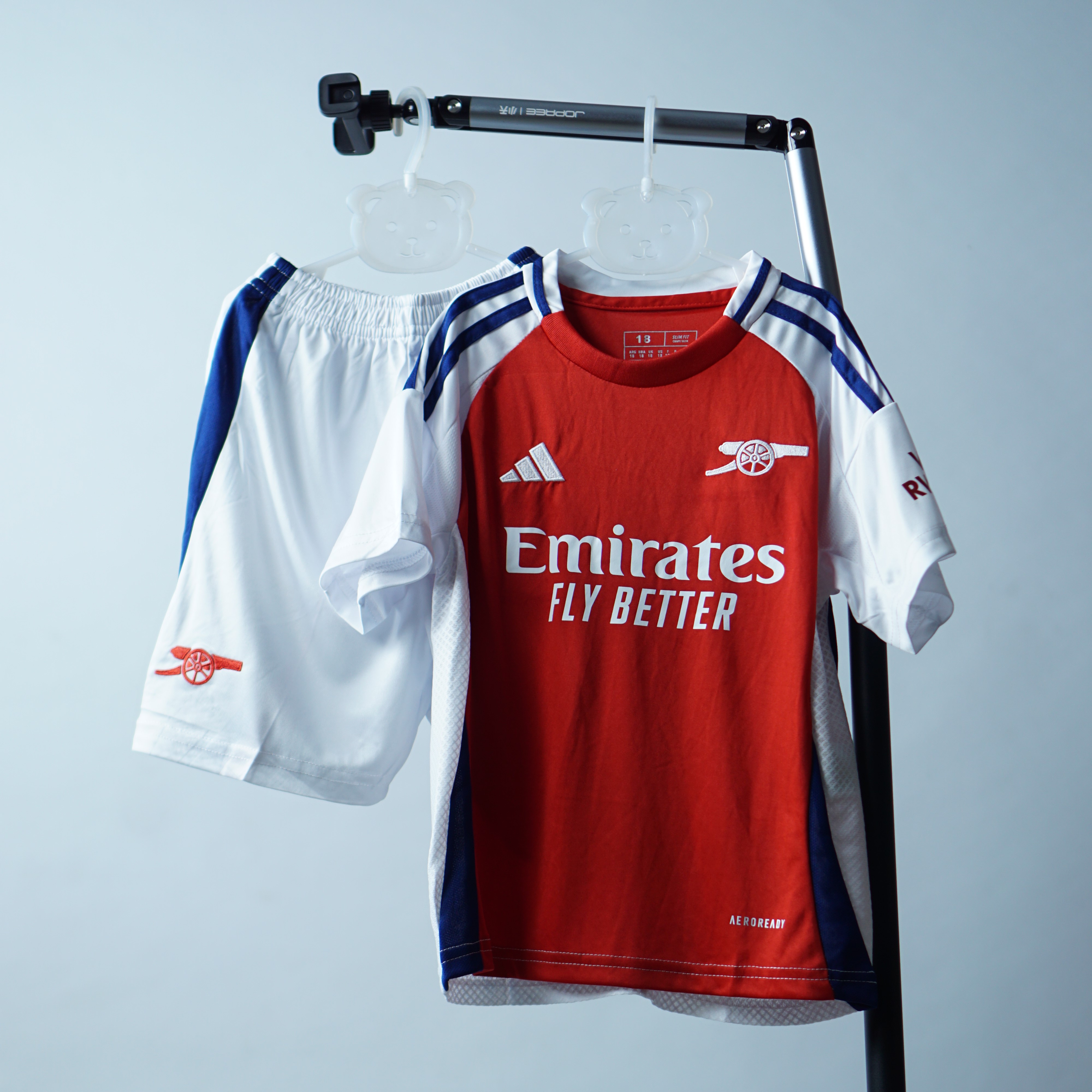 Bộ Áo Trẻ Em Arsenal Sân Nhà 2024/25 – Đỏ Trắng Kinh Điển