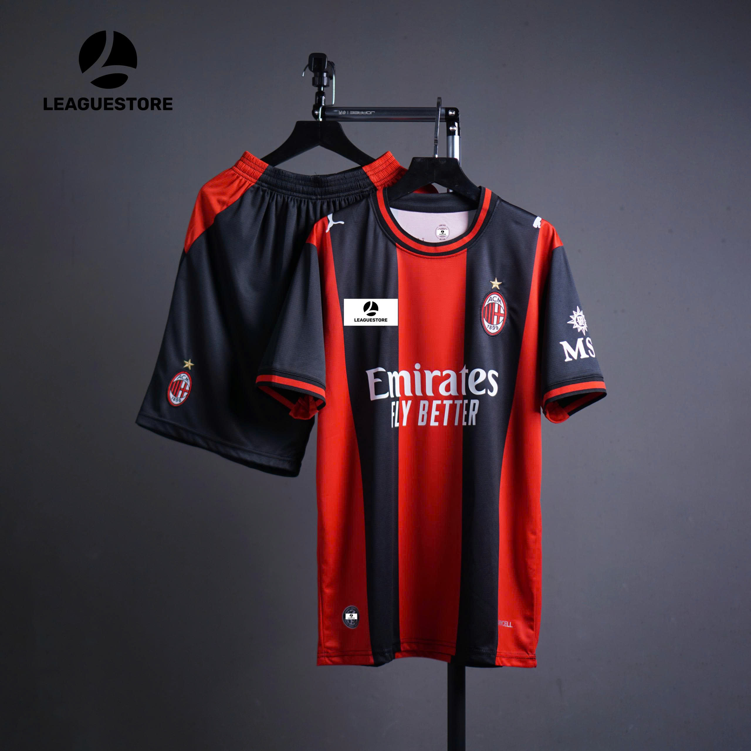 Bộ Quần Áo AC Milan Sân Nhà 26/27 – Sọc Đỏ Đen Đậm Chất Rossoneri 🔴⚫