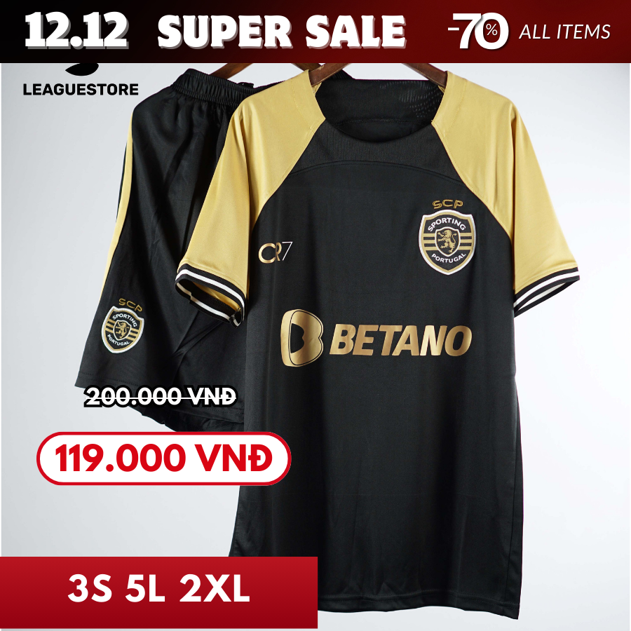 SPORTING CR7 MÀU ĐEN 23/24
