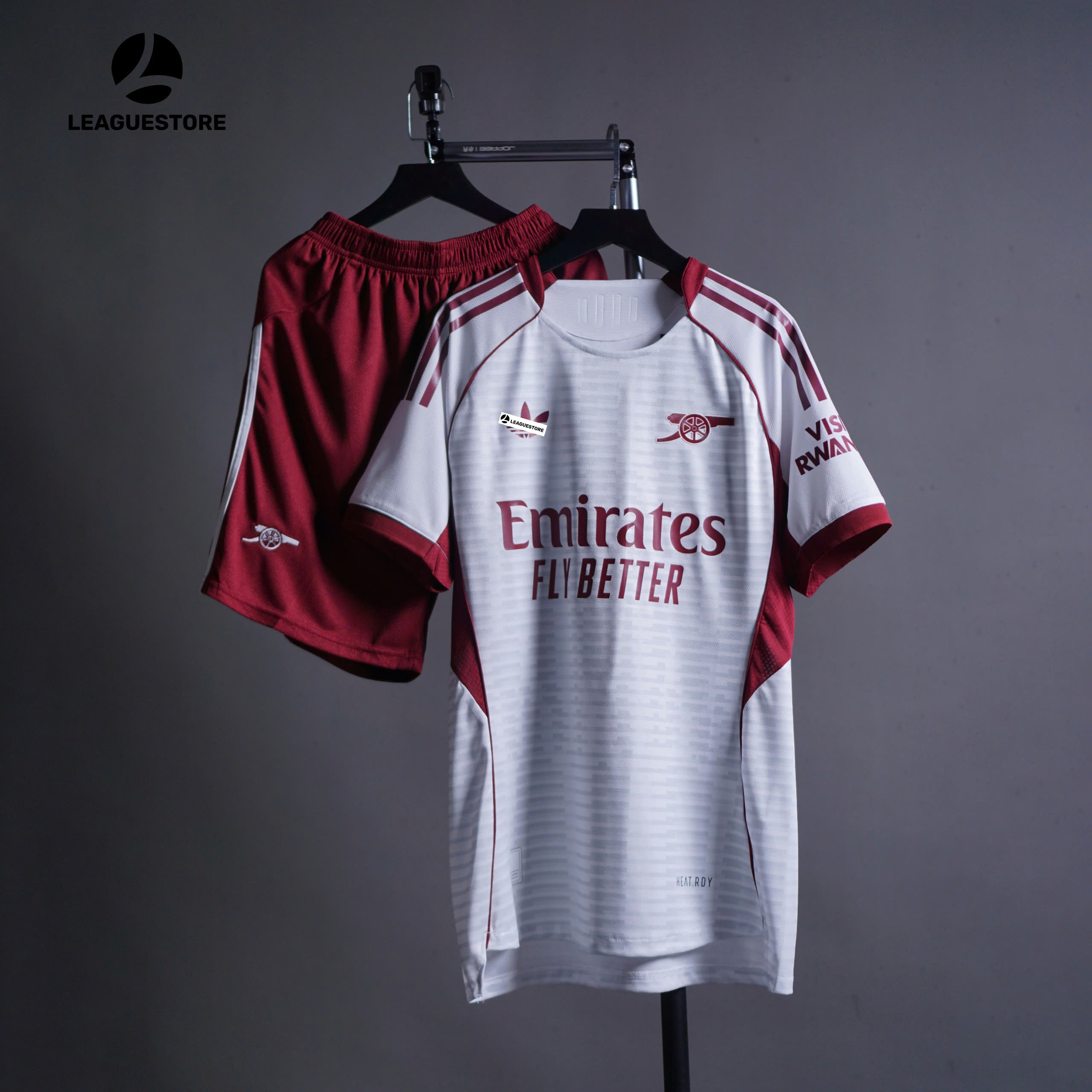Bộ Quần Áo Arsenal Sân Khách Trắng Mùa 2026/27 – Bản Fan ⚪🔴