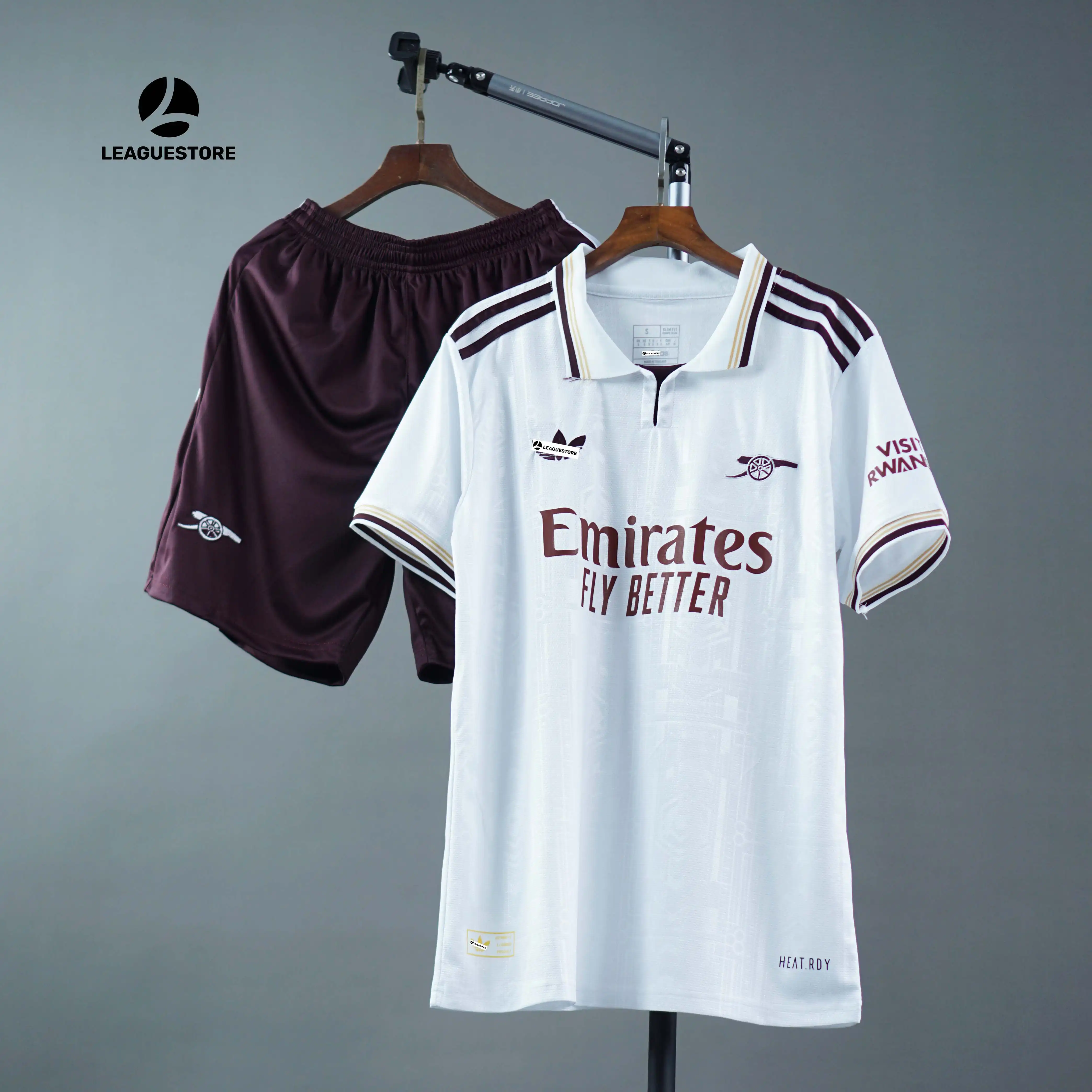 Bộ Áo Đấu Arsenal Sân Khách 2025/26 - FAN Version - Logo thêu