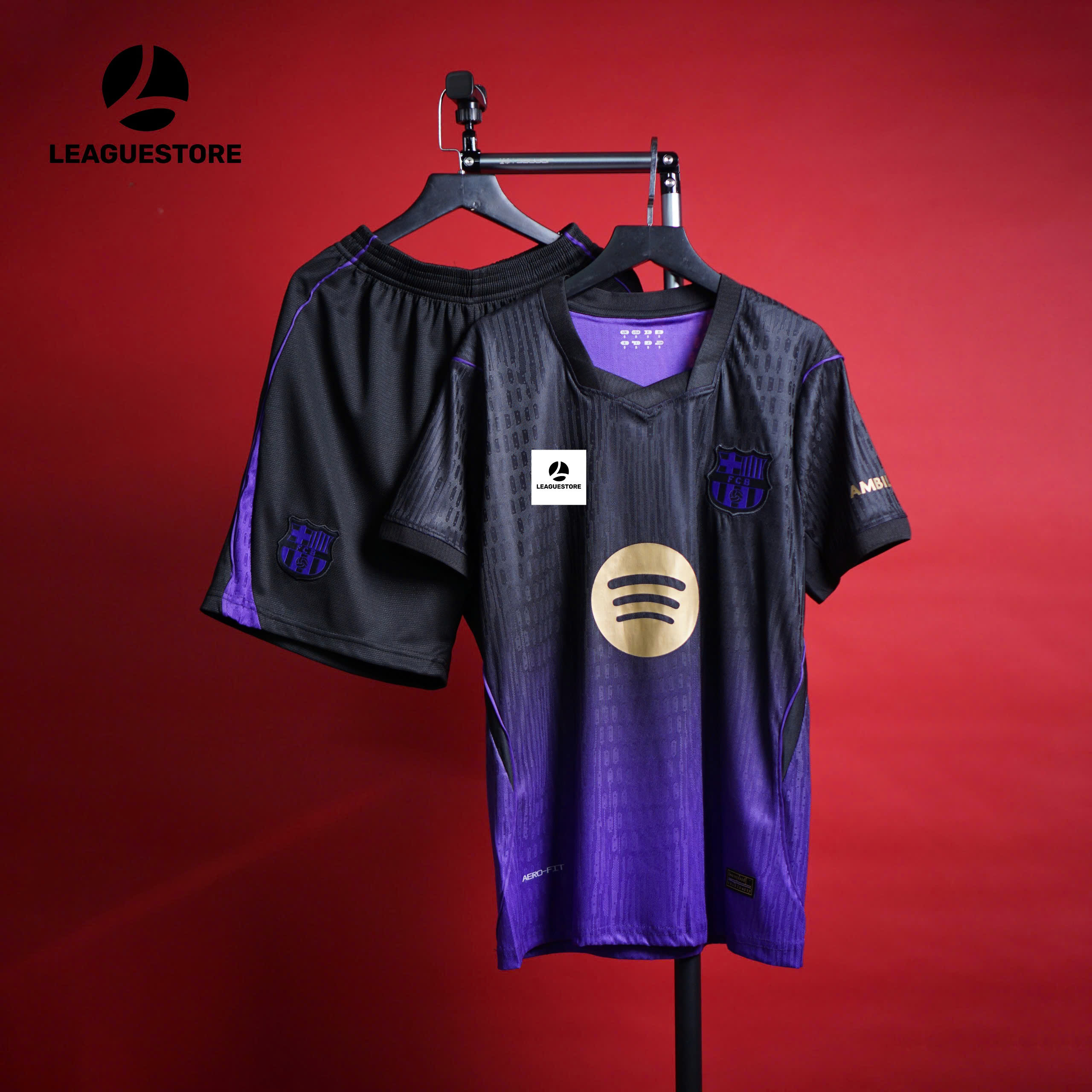 Bộ Quần Áo Barcelona Sân Khách Tím 2026/27 – Bản Fan 🖤💜💛