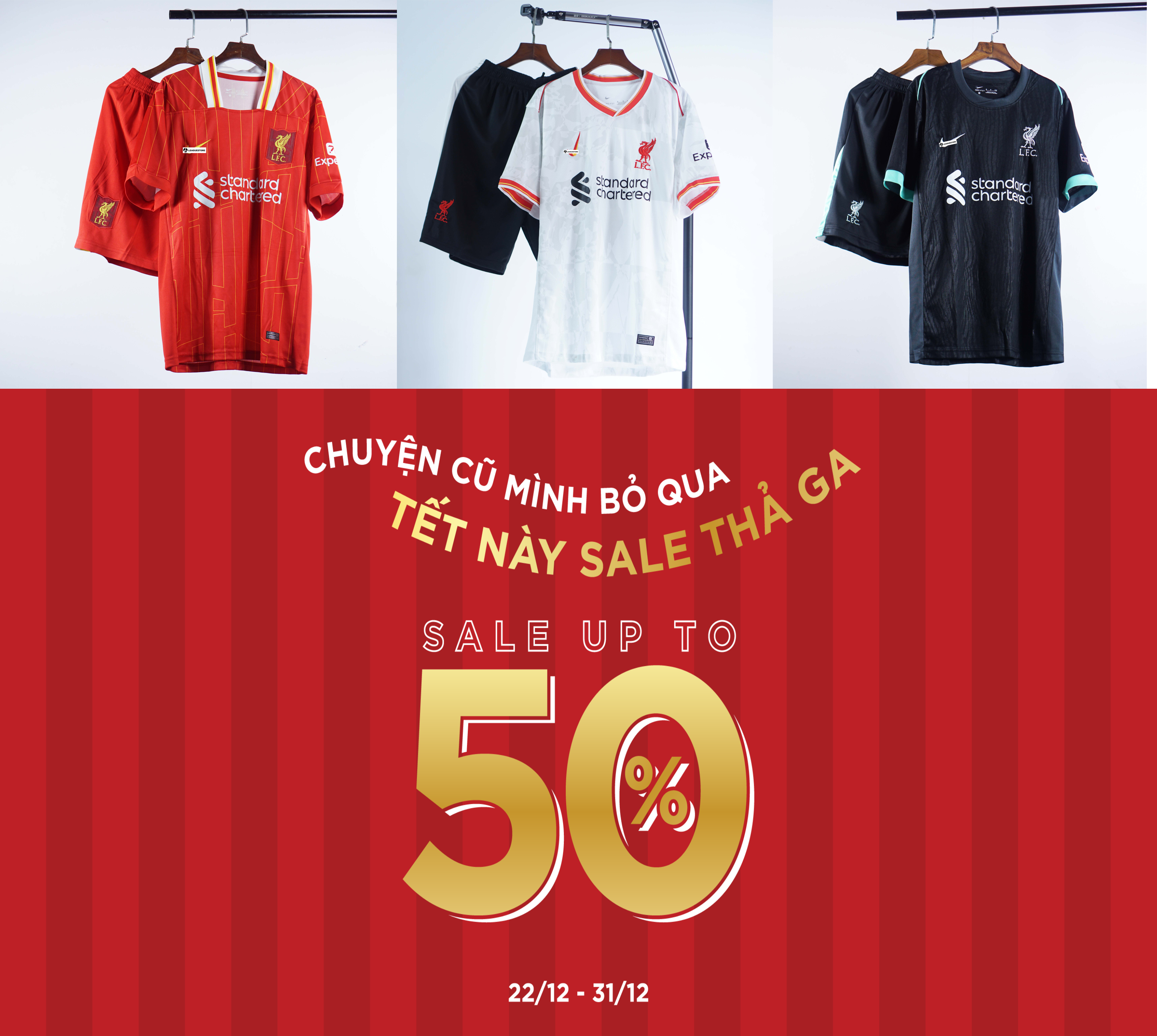 Bộ Quần Áo Đấu Liverpool Sân Nhà/Sân Khách 24/25