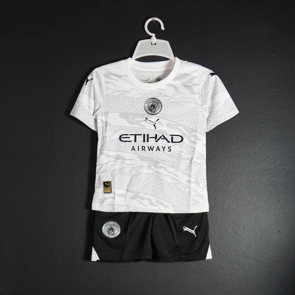 Bộ Áo Bóng Đá Trẻ Em Man City Phiên Bản Rồng 23/24