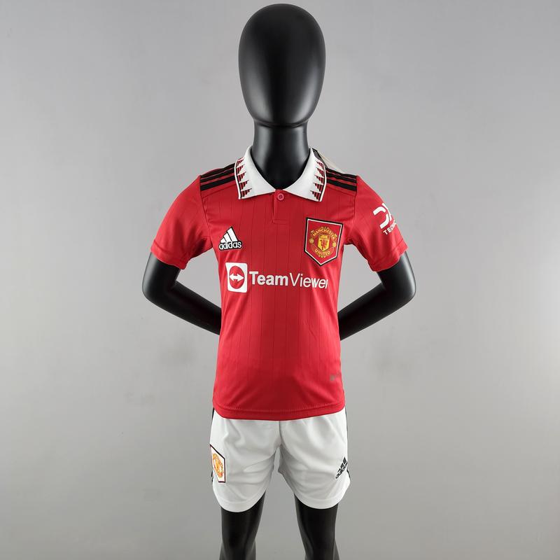Bộ Áo Đấu Trẻ Em Manchester United Sân Nhà 2022/23