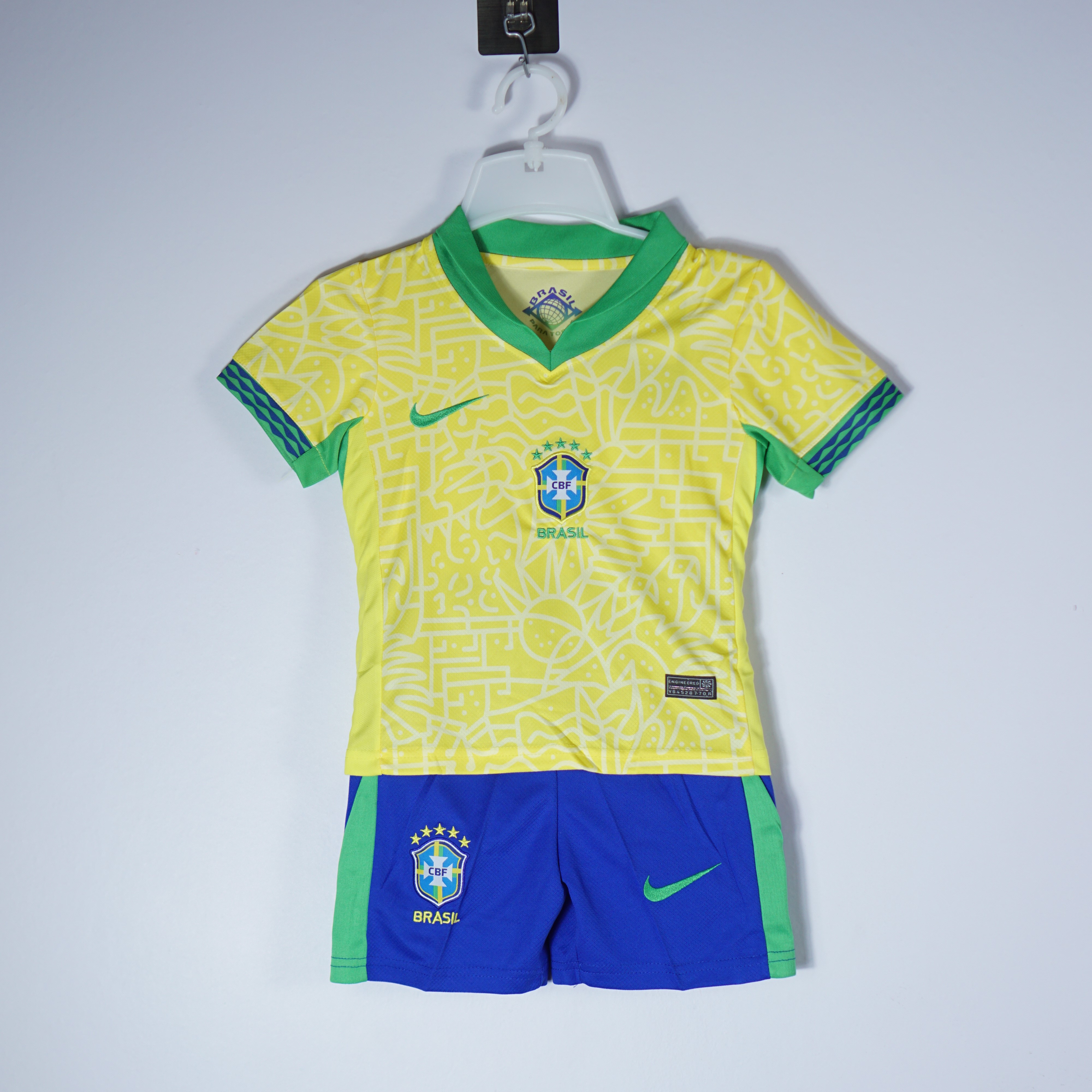 Bộ Áo Đấu Trẻ Em Brazil Sân Nhà 24/25