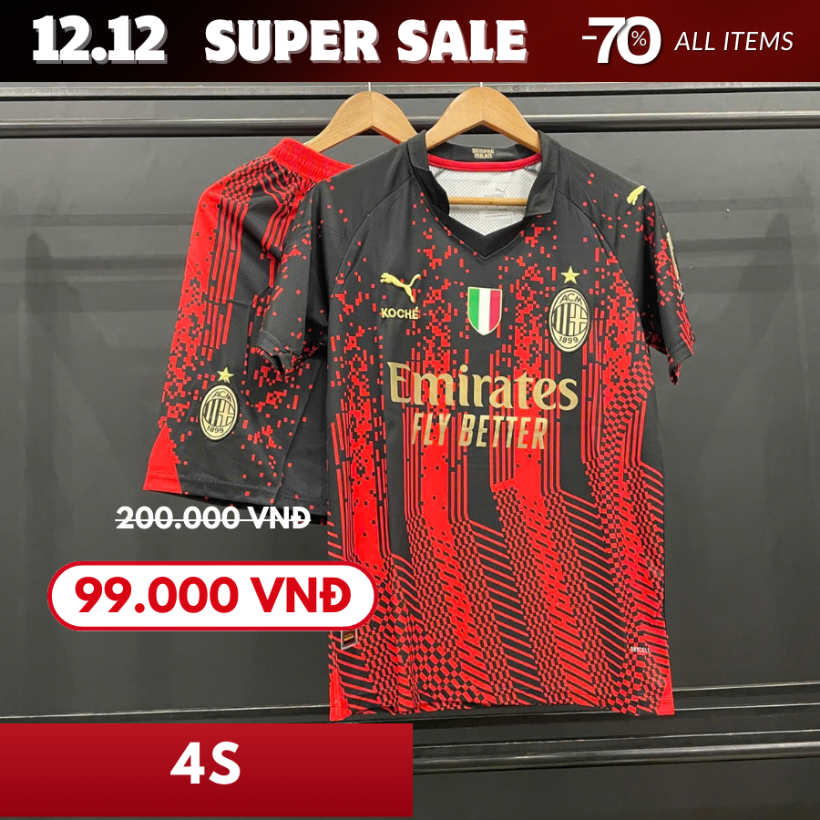 AC MILAN BẢN KỈ NIỆM MÀU ĐỎ ĐEN 22/23