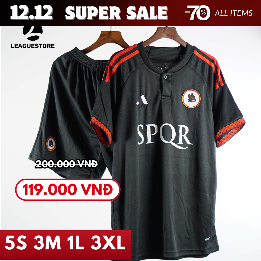 AS ROMA MÀU ĐEN SÂN KHÁCH 23/24