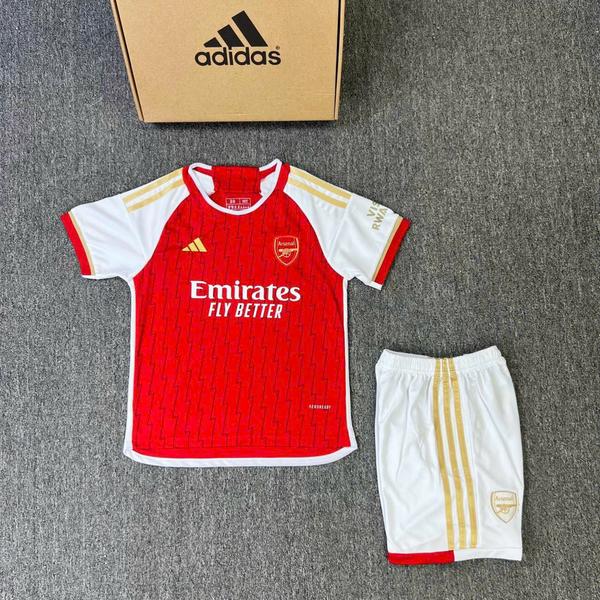Bộ Áo Arsenal Trẻ Em Sân Nhà Đỏ 2023/24