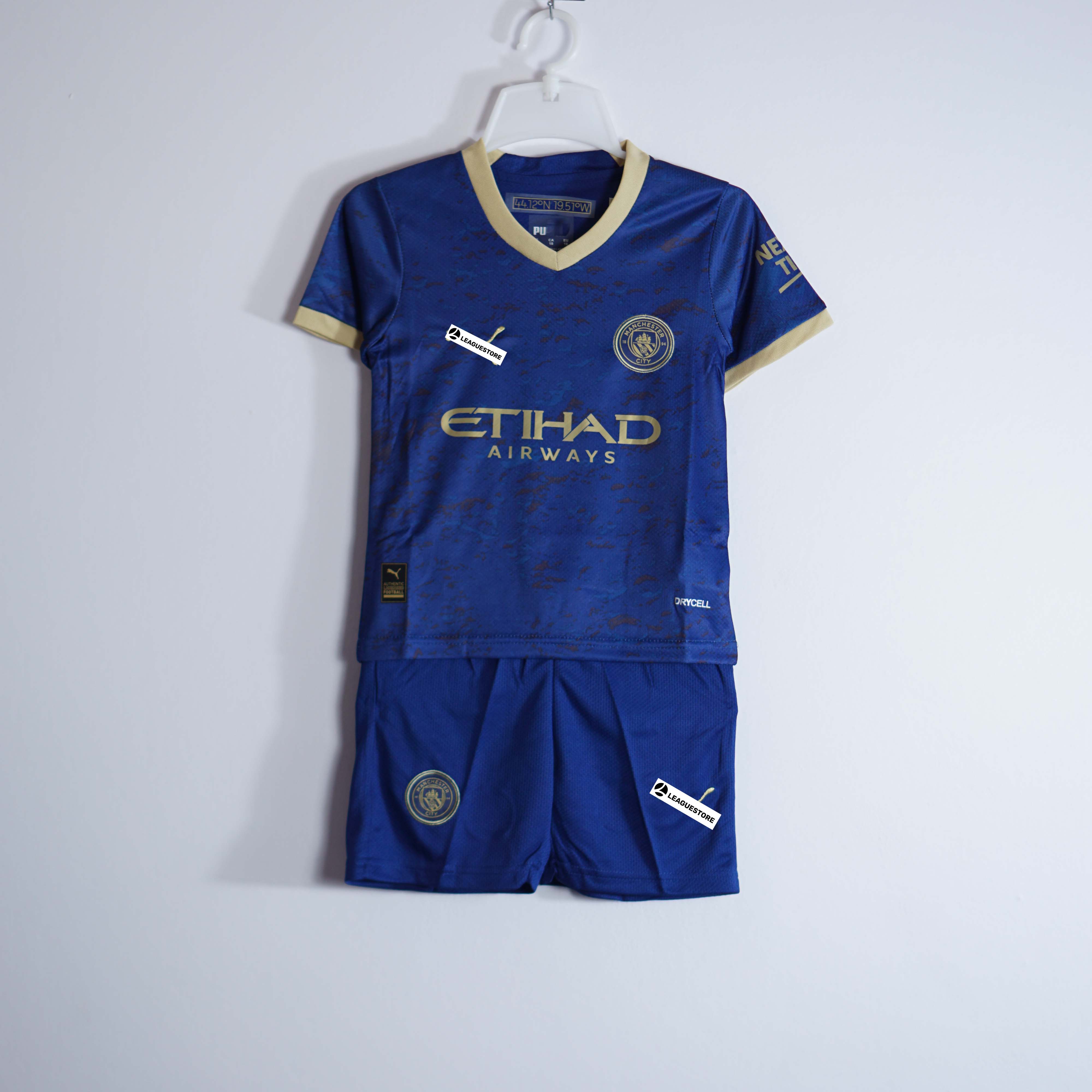 Bộ Áo Đấu Trẻ Em Man City Kỷ Niệm 2023/24