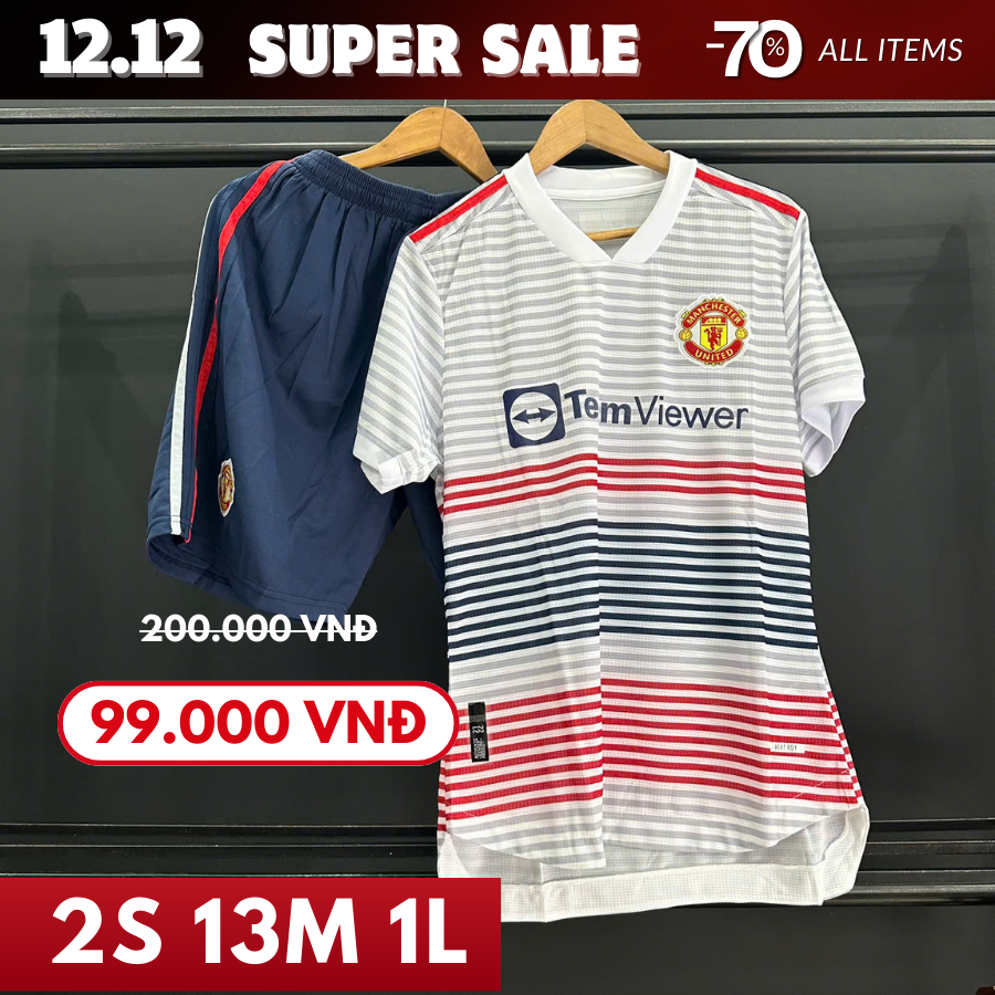 MU FM MÀU TRẮNG SỌC NGANG 22/23